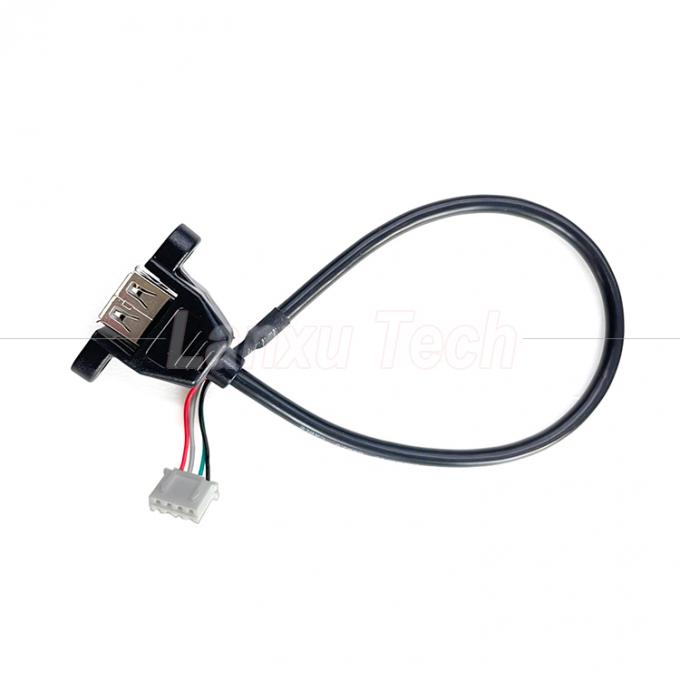 USB 2.0 パネルマウントタイプAからJST XH PH VH 4ピンケーブル 1