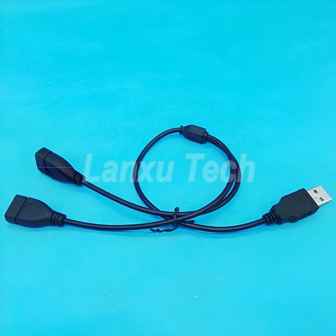 USB 2.0 A 男性から2 双 USB 女性 ジャック Y スプリッター ハブ 電源コード拡張アダプターケーブル 6