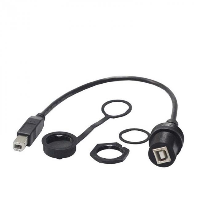 USB B2.0/3.0 男性から女性への防水拡張ケーブル プリント用自動車 トラック用ボート用モーターサイクル用コンピュータ用 2