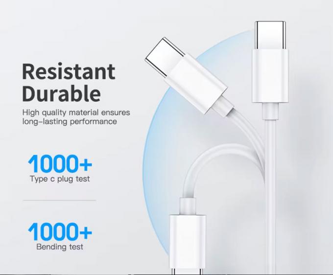 高品質の高速充電 60w 100w C型からC型PDデータ充電ケーブル 3