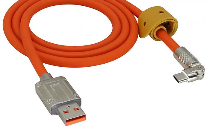 180度回転高速充電 120w 6A シリコンUSB マイクロタイプCケーブル Android携帯電話用 5