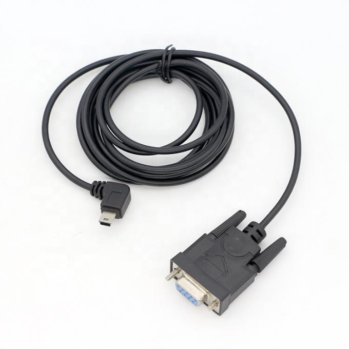カスタム 90 度 右角 ミニ B USB 女性 DB9 RS232 シリアルケーブル 5