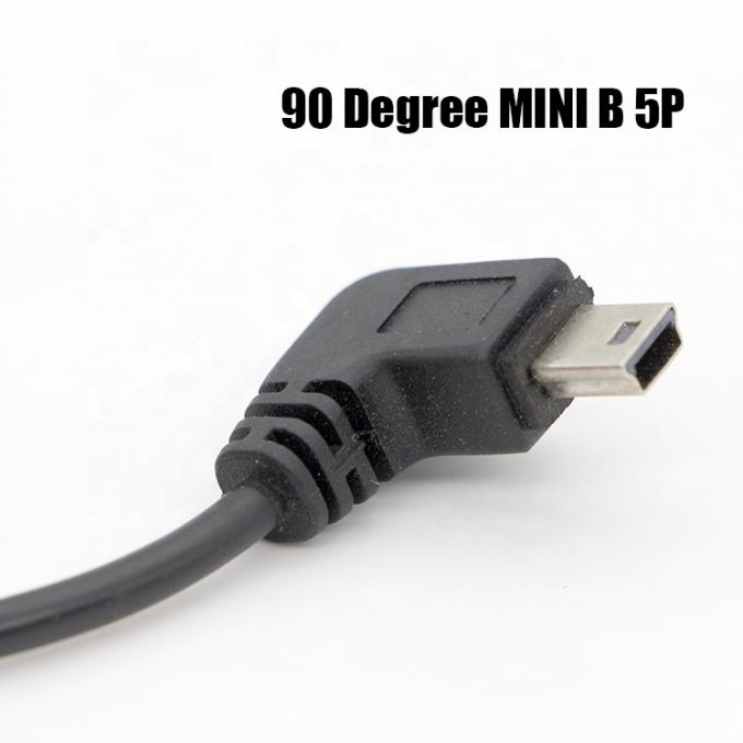 カスタム 90 度 右角 ミニ B USB 女性 DB9 RS232 シリアルケーブル 3