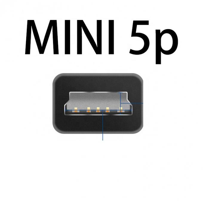 カスタムアセンブリ ミニB 5p USBからRJ9 RJ11ケーブル 2