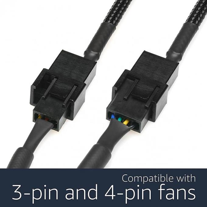 12V ステップアップ ブースト USB 3ピン 4ピン PWM PC扇風機 ON OFF スイッチ パワーアダプターケーブル 5