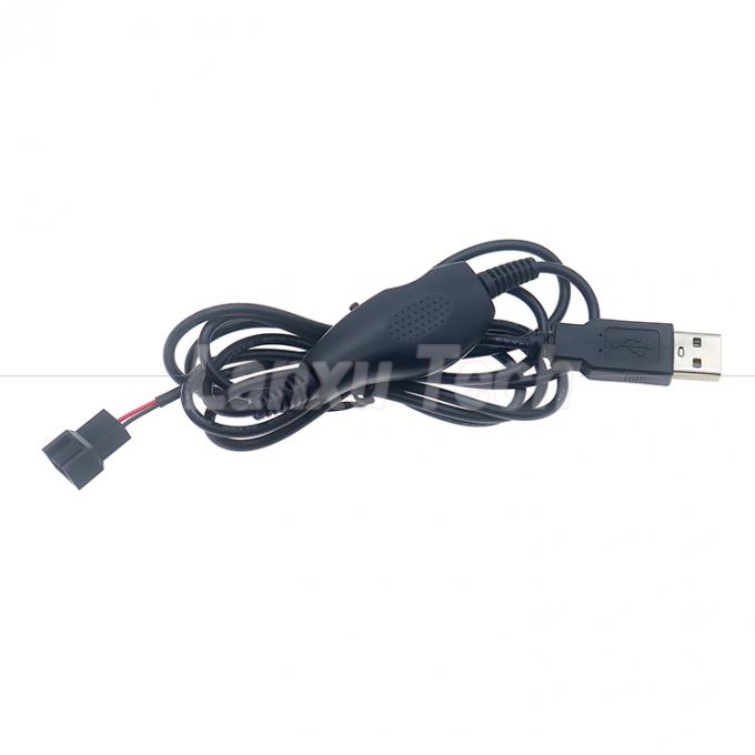 調節可能なUSB 5V ステップアップ DC 12V 3ピン 4ピン接続扇風機速度コントローラー パワーアダプターケーブル PC 冷却扇風機 0