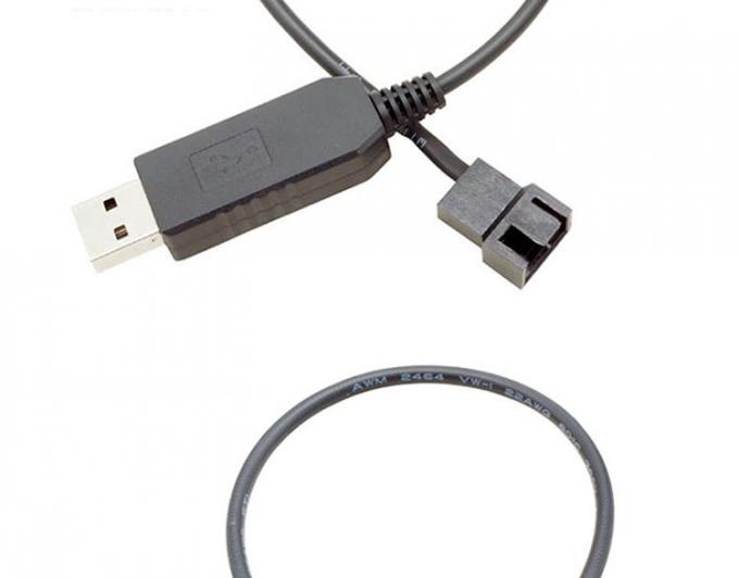 USB 5V から 12V ウォルテージ ステップアップ 3ピンと 4ピン PC ファンの電源アダプターケーブル 4