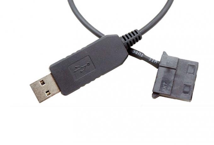 USB 5V から 12V ウォルテージ ステップアップ 3ピンと 4ピン PC ファンの電源アダプターケーブル 5