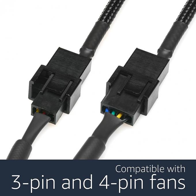 3ピン4ピンモレックス女性PWM 5V扇風機電源アダプター接続ケーブル 1