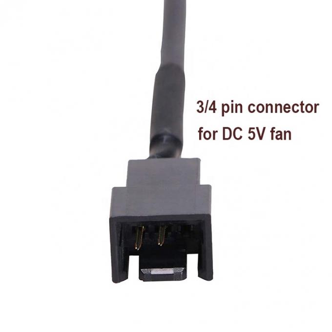 USBから3ピン4ピン モレックス 女性 PWM 5Vケース コンピュータ クーラー 冷却ファン 電源 アダプター 接続ケーブル 1