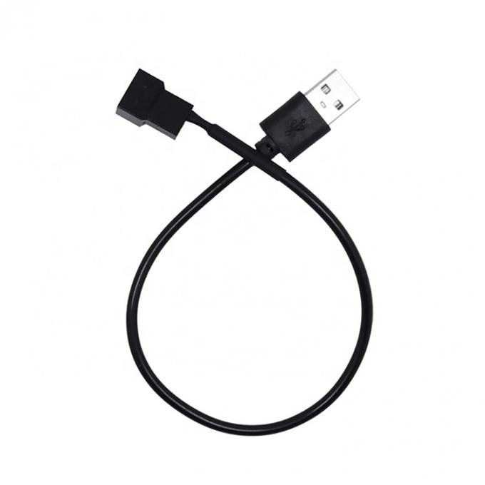 USBから3ピン4ピン モレックス 女性 PWM 5Vケース コンピュータ クーラー 冷却ファン 電源 アダプター 接続ケーブル 3