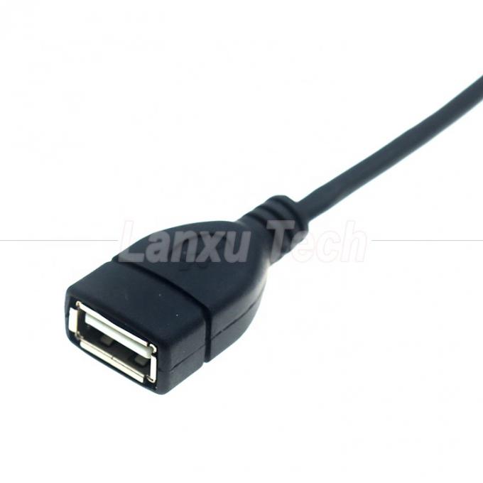 ポータブルショート 90 度 右角 マイクロ V8 から USB 女性ソケット OTG アダプタケーブル 携帯電話 ラップトップ 2