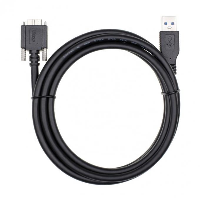 超高速データ 5Gbps スクリューロックパネル マウント マイクロB 3.0からUSB 3.0A拡張ケーブル 1