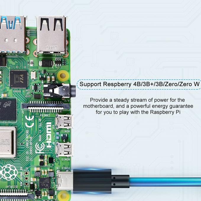 1m 5V 3A USB Type C 充電器電源ケーブル ラズベリーパイのスイッチ ON OFF 7