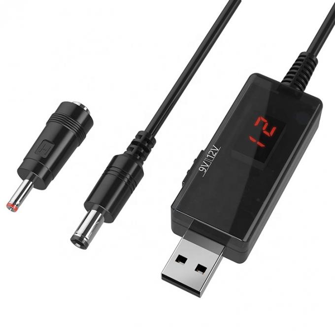 LEDディスプレイ 多相容電圧セットアップ ブースター 5V から 9V 12V USB から DC 充電ケーブル 2