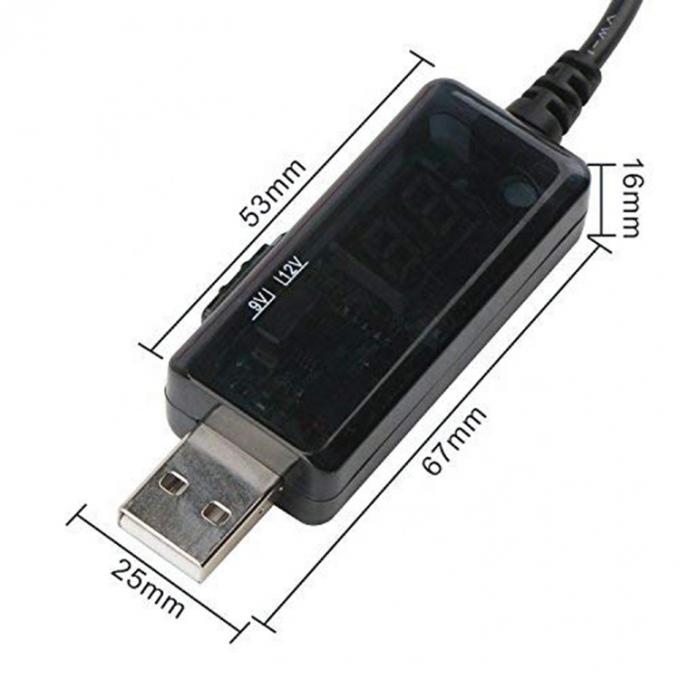 LEDディスプレイ 多相容電圧セットアップ ブースター 5V から 9V 12V USB から DC 充電ケーブル 4