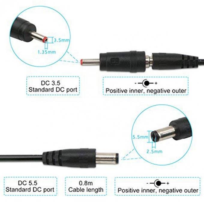 LEDディスプレイ 多相容電圧セットアップ ブースター 5V から 9V 12V USB から DC 充電ケーブル 6
