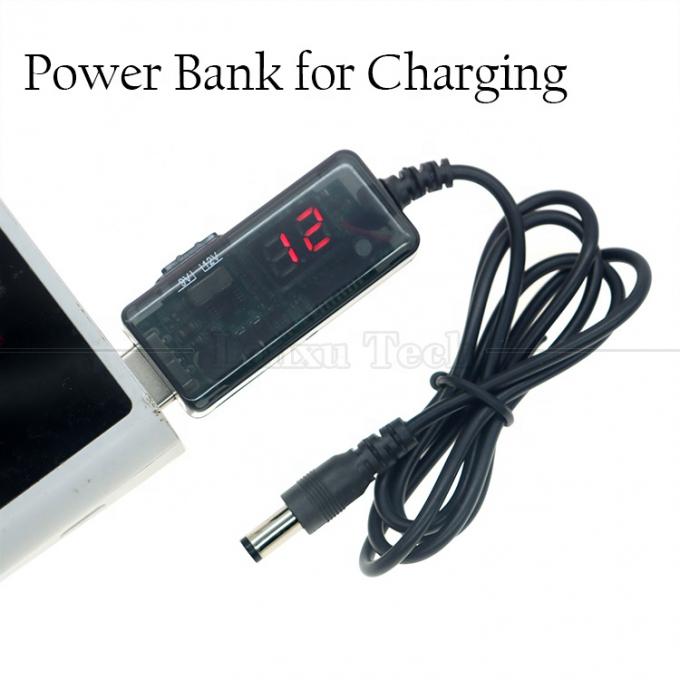 1m Drok 5V USB to Boost 9V 12V ス텝アップ マルチ出力 DCコンバーターケーブル ルータモデム 7