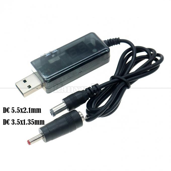 1m Drok 5V USB to Boost 9V 12V ス텝アップ マルチ出力 DCコンバーターケーブル ルータモデム 6