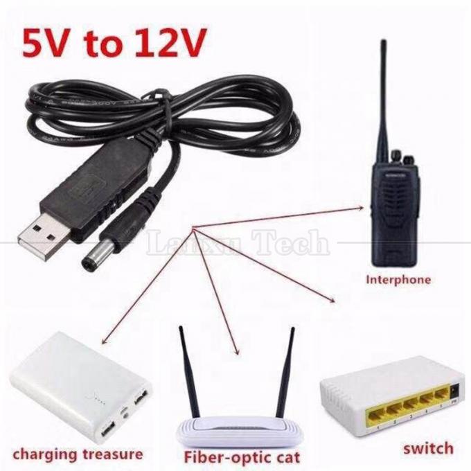 ストック販売 1M Wifi ルータ 電圧セット 充電器 5.5x2.1 mm DC 5V から 12V 電力 USB ルータケーブル 3
