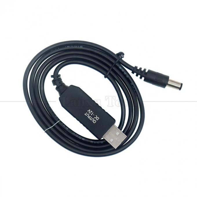 ハイパワーUSBからDC 5.5x2.1mm ジャック 12V 9V出力ブースター変換アダプターケーブル Wifi ルータ モデム Led Strip GPS 6