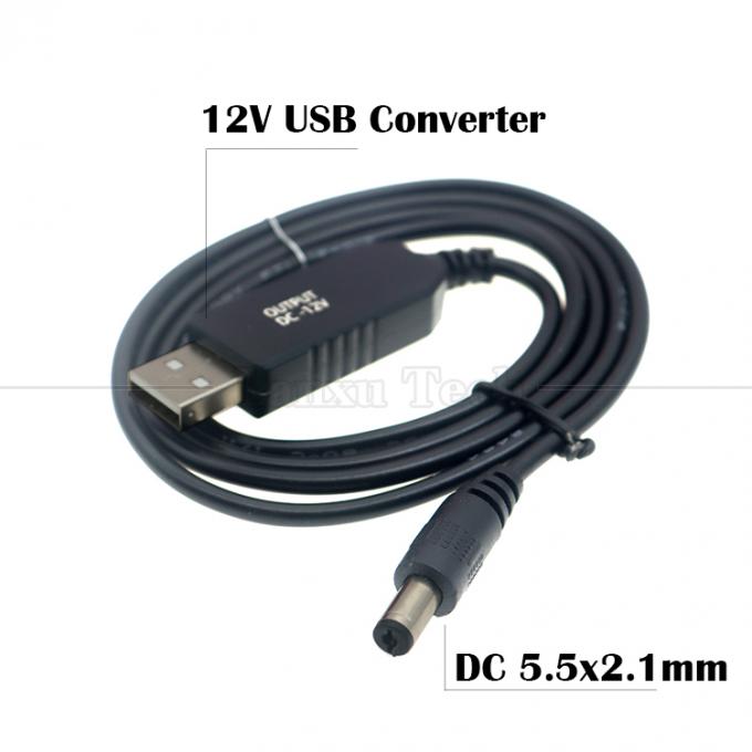 ストック販売 1M Wifi ルータ 電圧セット 充電器 5.5x2.1 mm DC 5V から 12V 電力 USB ルータケーブル 4