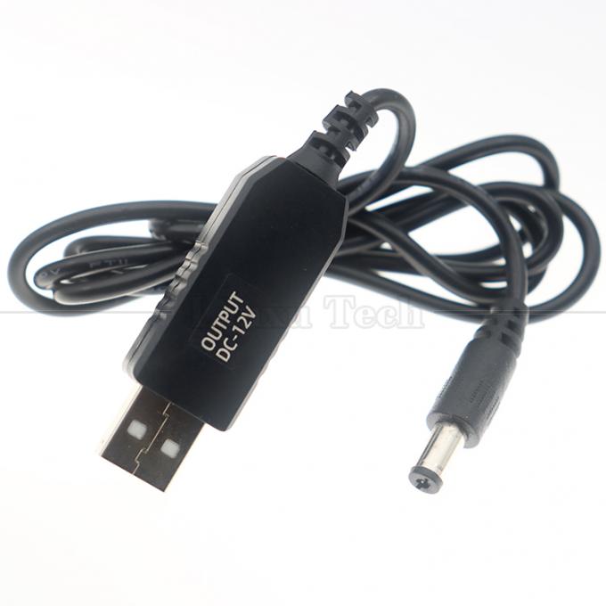 ハイパワーUSBからDC 5.5x2.1mm ジャック 12V 9V出力ブースター変換アダプターケーブル Wifi ルータ モデム Led Strip GPS 7