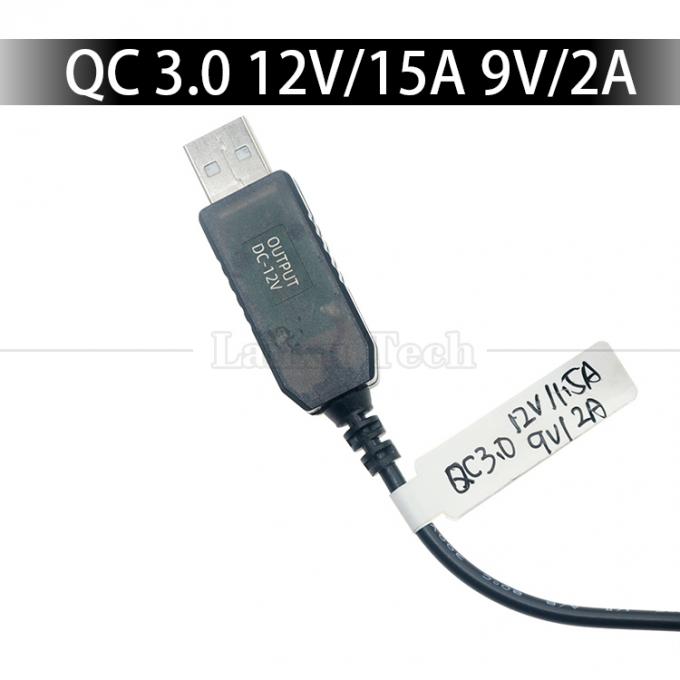 QC3.0 QC2.0 QC 充電 大出力 12V 1.5A 9V 2A 5V から 12V USB 充電ケーブル ルータ LED ストライプ 4