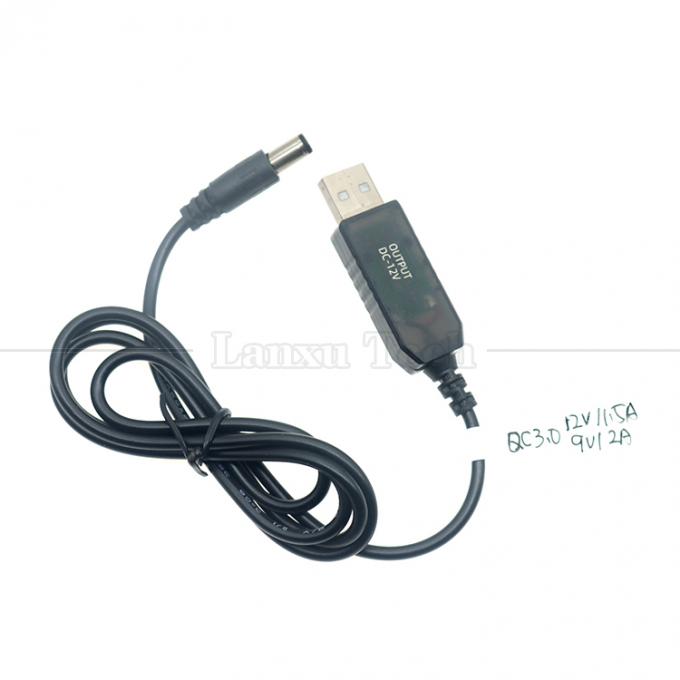 QC3.0 QC2.0 QC 充電 大出力 12V 1.5A 9V 2A 5V から 12V USB 充電ケーブル ルータ LED ストライプ 7