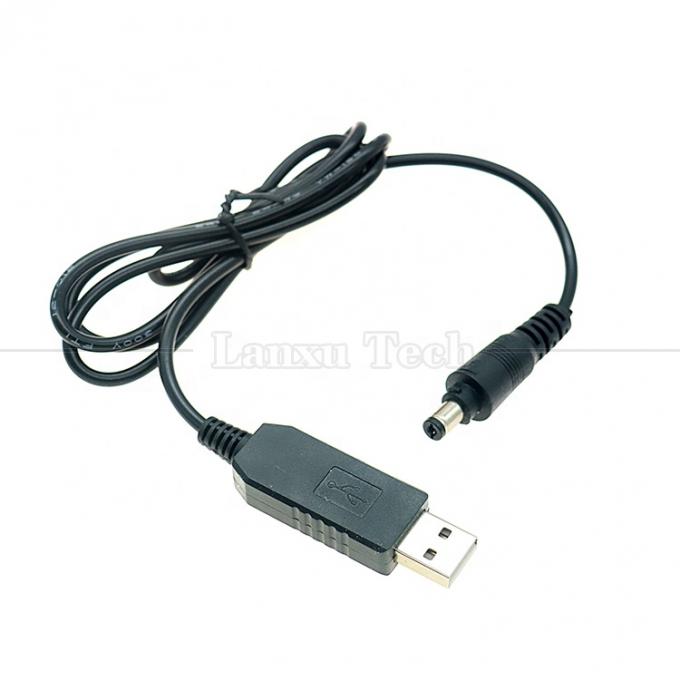 高品質の5VUSBから12V出力DC 5.5x2.1mmロックコネクタブースター 設置電源USBケーブル 3