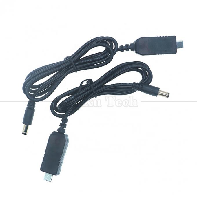 USBタイプCからDC 5.5x2.1mm 8.4v 7.4v 6v 4.5v 3.6v 3v 2.4v 9v 12v ワイファイルーターのLEDライトストライプ回路の出力ケーブル 1