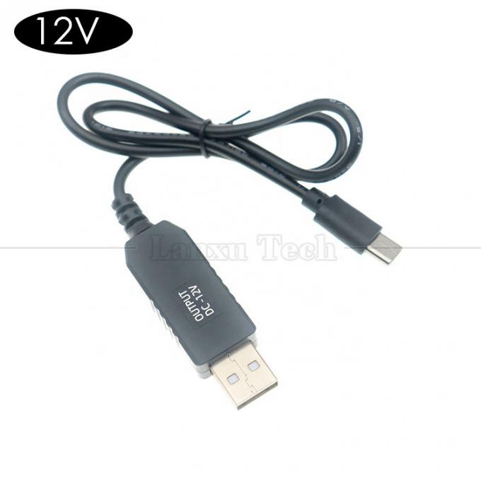 高品質の1mブースターコンバーター 5vから12v USBからUSBタイプC電源充電ケーブル 2
