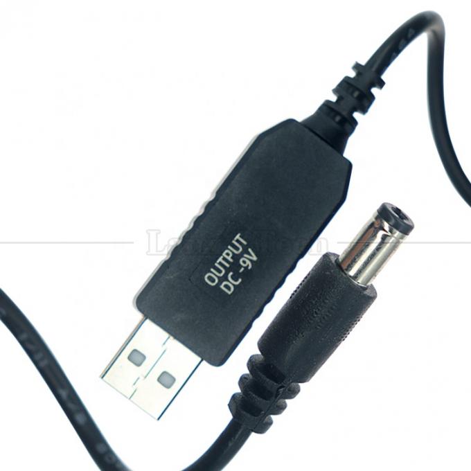 高品質のブースター 5V USBから 9V DC 5.5x2.1mm ステップアップ変換電源充電ケーブル Wi-Fiルーターモデム 4