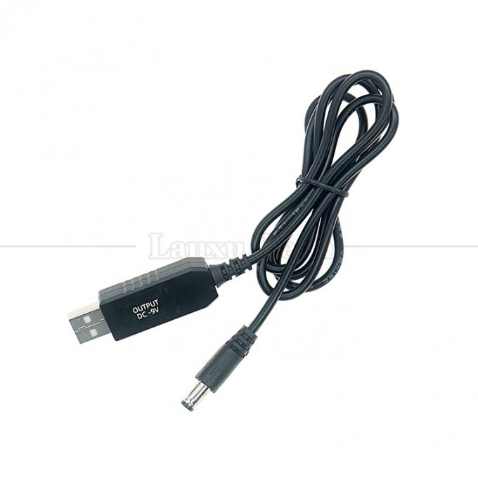 高品質のブースター 5V USBから 9V DC 5.5x2.1mm ステップアップ変換電源充電ケーブル Wi-Fiルーターモデム 6