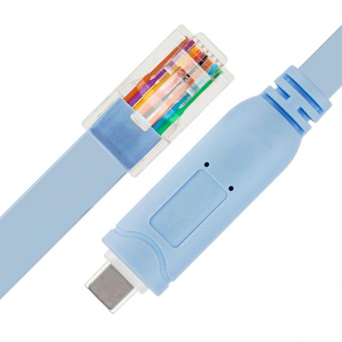 シスコ・ルータースイッチ用のPlug and Play 6FT USB Type C to RJ45シリアルアダプターコンソールケーブル 1