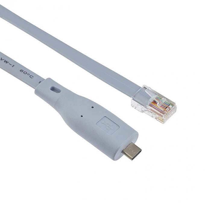 シスコ・ルータースイッチ用のPlug and Play 6FT USB Type C to RJ45シリアルアダプターコンソールケーブル 2