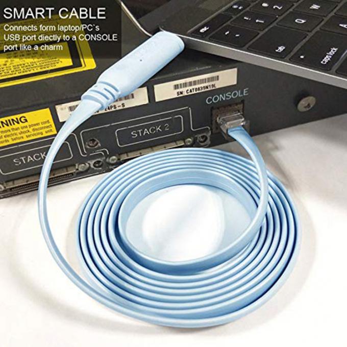 シスコ・ルータースイッチ用のPlug and Play 6FT USB Type C to RJ45シリアルアダプターコンソールケーブル 5