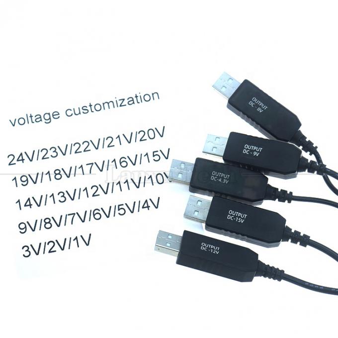 カスタマイズされた電圧 15V 12V 10V 9V 4V 3V USBからDC マイクロタイプC 充電ケーブル ルータカメラ用 LEDライト ウォーキー・トーク GPS 1