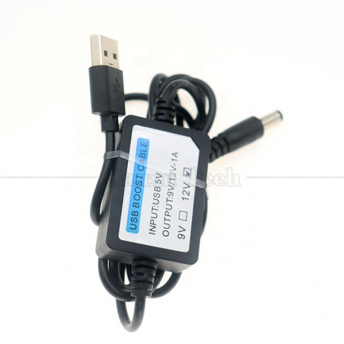 高品質 5V から 9V 12V 1A USB から DC 5.5x2.1mm Wifi ルータ ブースター変換ケーブル 4