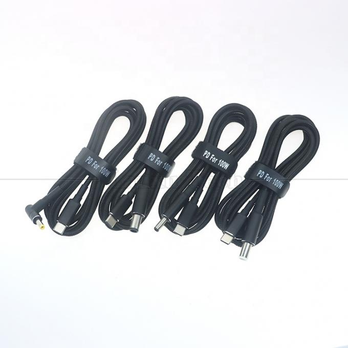 20V 5A 100W デュアルEマークチップPD 充電 USBタイプCからDC ラップトップケーブルワイヤアダプタ HP アスス レノボ デル 0