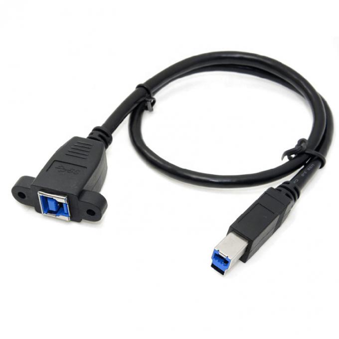 スクリューロックスタッド 男性から女性パネルマウント USB 3.0タイプBプリンター拡張ケーブル 6