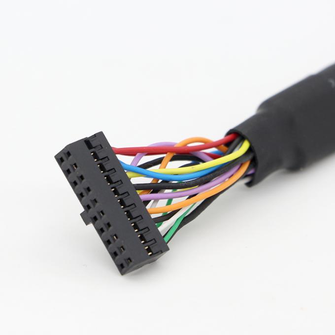 OEMスクリューロックスタッド 双 USB 3.0タイプA 女性パネルマウントケーブル モレックスコネクタ 4