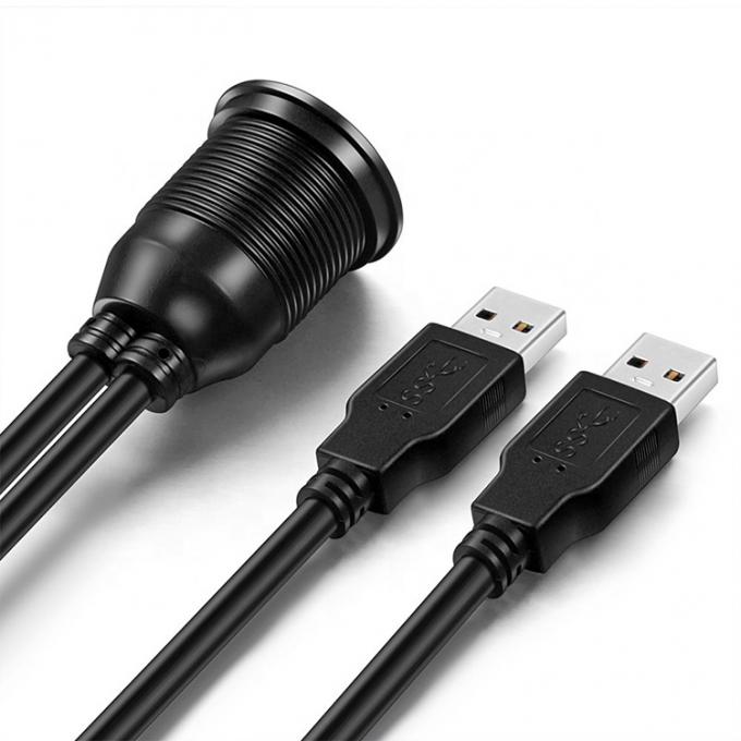 防水 男性から女性 アウックス カーダッシュボード パネル バイク用 USB 3.0 フルッシュマウント延長ケーブル 3
