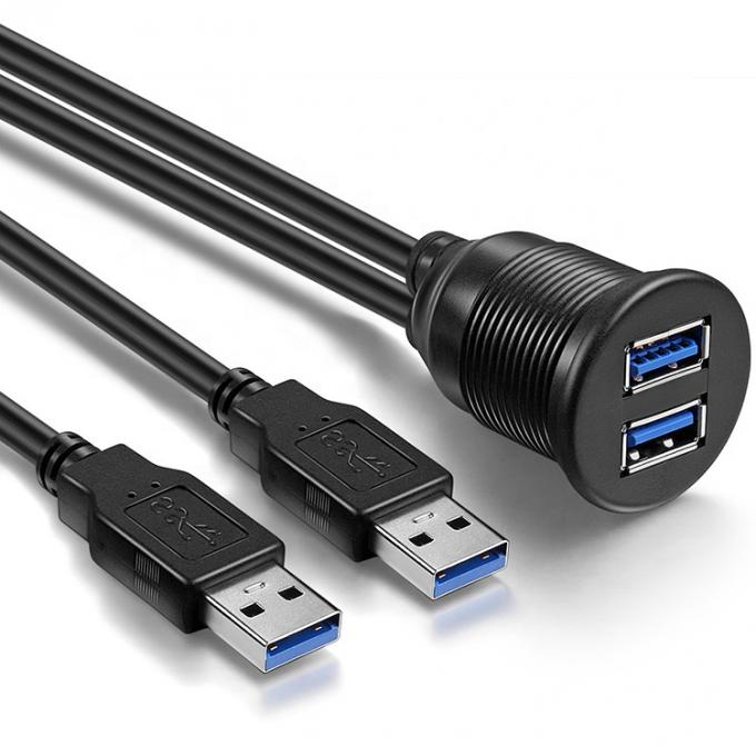 防水 男性から女性 アウックス カーダッシュボード パネル バイク用 USB 3.0 フルッシュマウント延長ケーブル 4