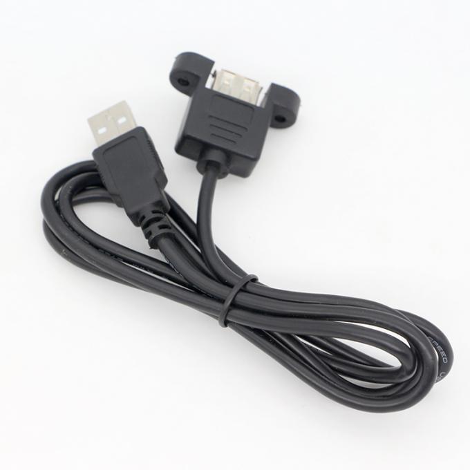 パーソナライズ1M 2M スタッド 男性から女性パネルマウント USB 2.0タイプA拡張ケーブル 4