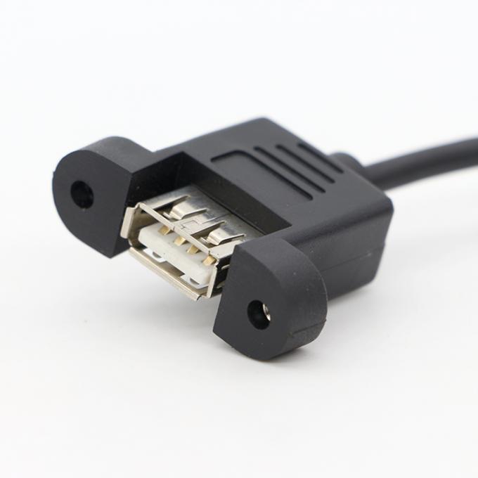 パーソナライズ1M 2M スタッド 男性から女性パネルマウント USB 2.0タイプA拡張ケーブル 2