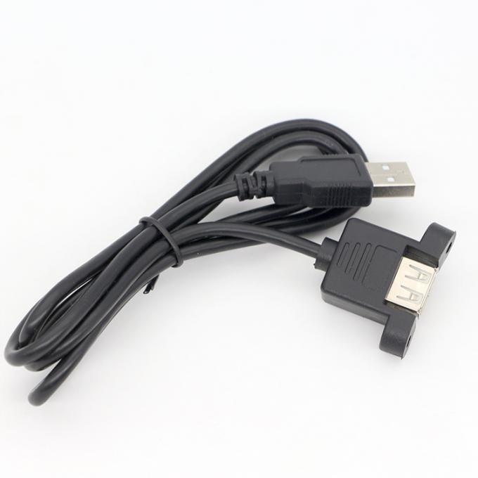 パーソナライズ1M 2M スタッド 男性から女性パネルマウント USB 2.0タイプA拡張ケーブル 6