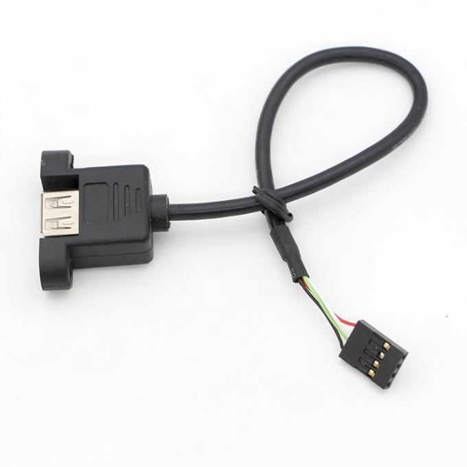 カスタムスクリューロックリングスタッド 1M 2M 女性 USB A パネルマウント Dupont接続ケーブル 5