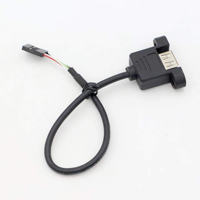 カスタムスクリューロックリングスタッド 1M 2M 女性 USB A パネルマウント Dupont接続ケーブル 6