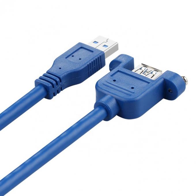 高速データ 5Gbps USB 3.0タイプA 男性から女性パネルマウント USB 3.0拡張ケーブル 3